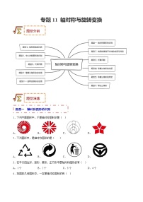 2023年中考数学一轮复习题型归纳专练11 轴对称与旋转变换