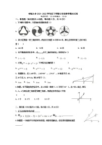 丰城市第九中学2021-2022学年七年级下学期期末检测数学试卷（无答案）