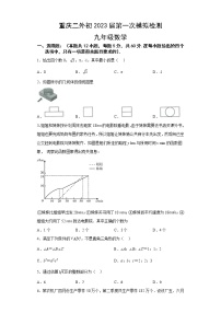 2022年重庆市重庆市南岸区四川外语学院重庆第二外国语学校一模数学试题(含答案)