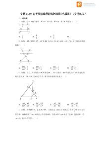 专题27.10 由平行线截得的比例线段（巩固篇）（专项练习）-2022-2023学年九年级数学下册基础知识专项讲练（人教版）