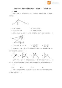 专题27.17 相似三角形的判定（巩固篇）（专项练习）-2022-2023学年九年级数学下册基础知识专项讲练（人教版）