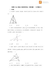 专题27.18 相似三角形的判定（培优篇）（专项练习）-2022-2023学年九年级数学下册基础知识专项讲练（人教版）