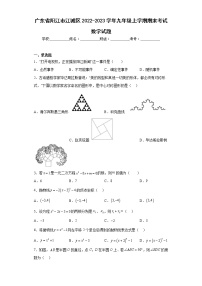 广东省阳江市江城区2022-2023学年九年级上学期期末考试数学试题(含答案)