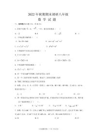 河南省南阳市唐河县2022-2023学年八年级上学期1月期末数学试题