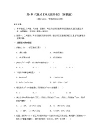 第4章 代数式【单元提升卷】-七年级数学上学期考试满分全攻略(浙教版）