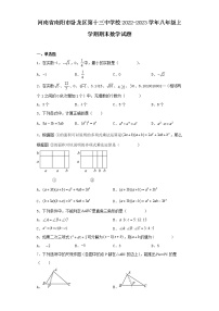 河南省南阳市卧龙区第十三中学校2022-2023学年八年级上学期期末数学试题