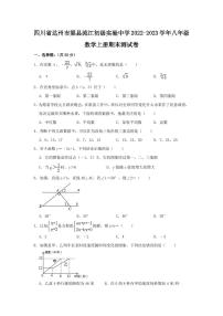 四川省达州市渠县流江初级实验中学2022-2023学年八年级数学上册期末测试卷