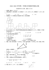 河南省新乡市封丘县金瀚学校2022-2023学年七年级上学期期末数学试题（部编版）(含答案)