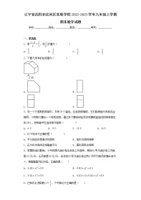 辽宁省沈阳市沈河区实验学校2022-2023学年九年级上学期期末数学试题