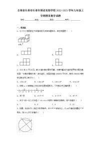 吉林省长春市长春外国语实验学校2022-2023学年九年级上学期期末数学试题