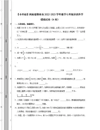 【小升初】河南省郑州市2022-2023学年数学七年级分班升学模拟试卷AB卷(含解析)