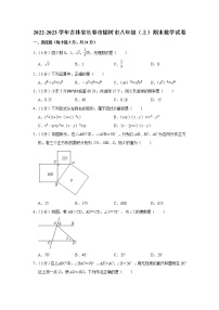 吉林省长春市榆树市2022-2023学年八年级上学期期末数学试卷(含答案)