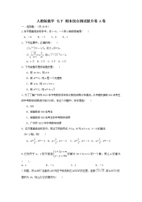 人教版数学 七下 综合测试提升卷A卷 原卷+解析