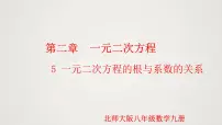 北师大版5 一元二次方程的根与系数的关系教课内容ppt课件