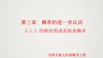 北师大版九年级上册1 用树状图或表格求概率教学演示课件ppt