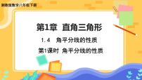 初中数学湘教版八年级下册1.4 角平分线的性质一等奖ppt课件