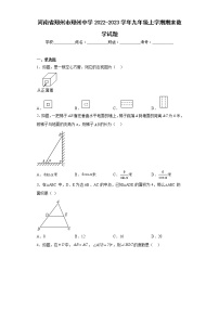 河南省郑州市郑州中学2022-2023学年九年级上学期期末数学试题