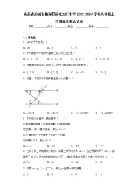 山西省运城市盐湖区运城力行中学2022-2023学年八年级上学期数学期末试卷