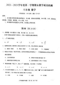 山东省青岛市2022-2023学年区县联考八年级数学期末试卷(含答案)