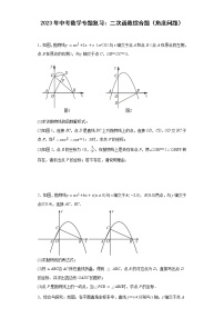 2023年中考数学专题复习：二次函数综合题（角度问题）(含答案)