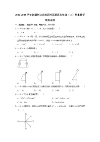 2022-2023学年新疆阿克苏地区阿瓦提县七年级（上）期末数学模拟试卷