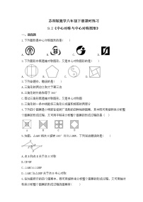 苏科版八年级下册9.2 中心对称与中心对称图形精品精练