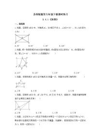 初中数学苏科版八年级下册9.4 矩形、菱形、正方形同步训练题