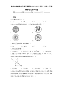 重庆市凤鸣山中学教学集团校2022-2023学年八年级上学期期末考试数学试题