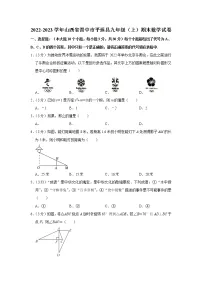 2022-2023学年山西省晋中市平遥县九年级（上）期末数学试卷