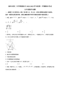 江苏省泰州市海陵区第二中学附属初中2022-2023学年九年级上学期期末数学试题