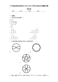 广东省深圳市深圳中学2022-2023学年九年级上学期数学期末试卷