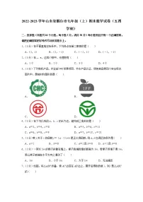 2022-2023学年山东省烟台市七年级(上)期末数学试卷(五四学制)