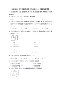 2022-2023学年安徽省淮南市七年级（上）期末数学试卷