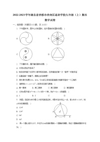 湖北省孝感市孝南区诸赵学校2022-2023学年九年级上学期期末数学试卷 (含答案)