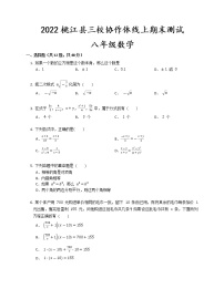 湖南省益阳市桃江县三校协作体2022-2023学年八年级上学期线上期末测试 数学试题 (含答案)