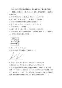 2022-2023学年辽宁省沈阳134中八年级（上）期末数学试卷