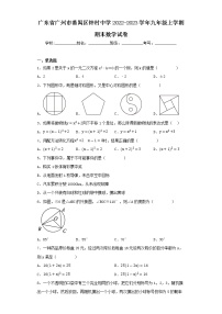 广东省广州市番禺区钟村中学2022-2023学年九年级上学期期末数学试卷