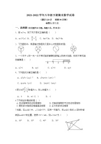 广东省深圳市龙华区万安学校2021-2022学年八年级下学期数学期末试卷试卷(含答案)