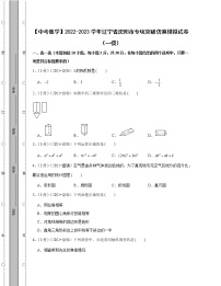 【中考数学】2022-2023学年辽宁省沈阳市专项突破仿真模拟试卷（一模二模）含解析