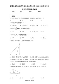 新疆维吾尔自治区乌鲁木齐市第八中学2022-2023学年八年级上学期期末数学试题