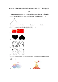 2022-2023学年河南省驻马店市确山县八年级(上)期中数学试卷