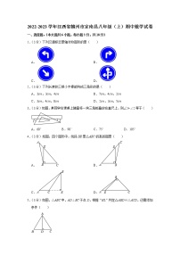 2022-2023学年江西省赣州市定南县八年级（上）期中数学试卷