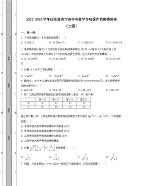 2022-2023学年山东省济宁市中考数学专项提升仿真模拟卷（二模三模）含解析