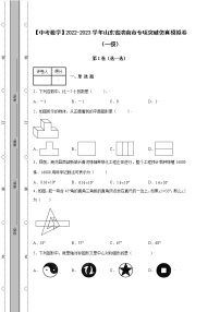 【中考数学】2022-2023学年山东省济南市专项突破仿真模拟卷（一模二模）含解析