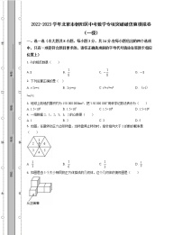 2022-2023学年北京市朝阳区中考数学专项突破破仿真模拟卷（一模二模）含解析