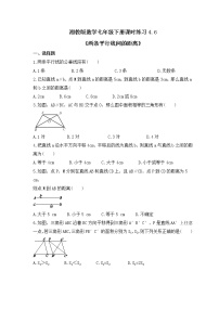初中数学湘教版七年级下册4.6 两条平行线间的距离精品当堂达标检测题