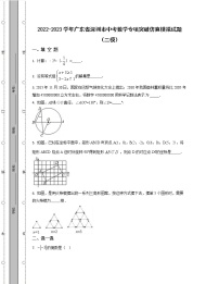 2022-2023学年广东省深圳市中考数学专项突破仿真模拟试题（二模三模）含解析