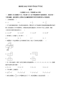 初中数学中考复习 精品解析： 2022年海南省中考数学真题（原卷版）