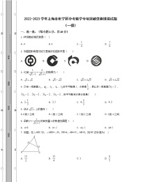 2022-2023学年上海市长宁区中考数学专项突破仿真模拟试题（一模二模）含解析