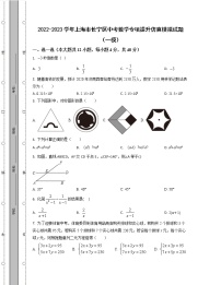 2022-2023学年上海市长宁区中考数学专项提升仿真模拟试题（一模二模）含解析